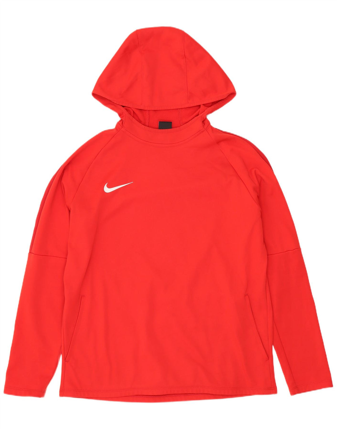 Męski sweter z kapturem NIKE Dri Fit z grafiką, duży, czerwony, poliestrowy