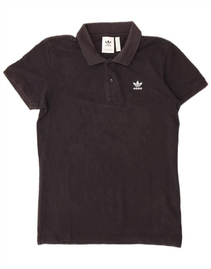 Męska koszulka polo Adidas, średnia czarna, bawełniana
