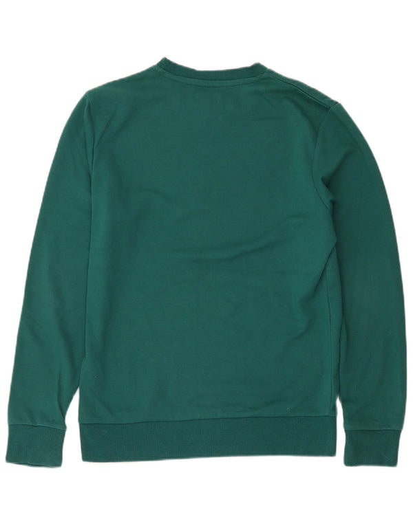 Męski sweter z grafiką Jack & Jones, mały, zielony, bawełniany