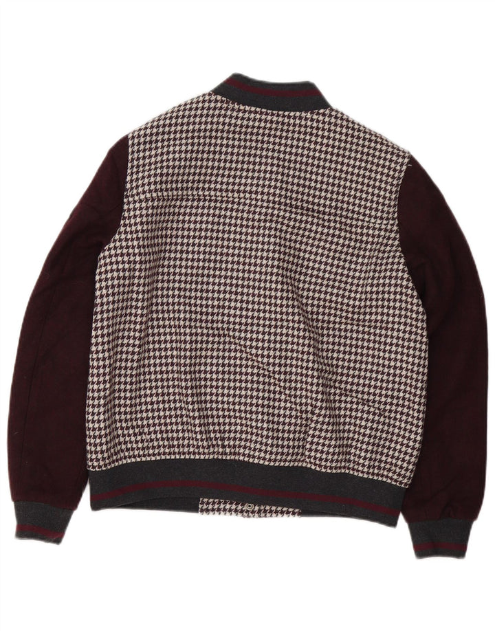 Damska kurtka oversize Varsity Zara UK 10, mała brązowa pepitka