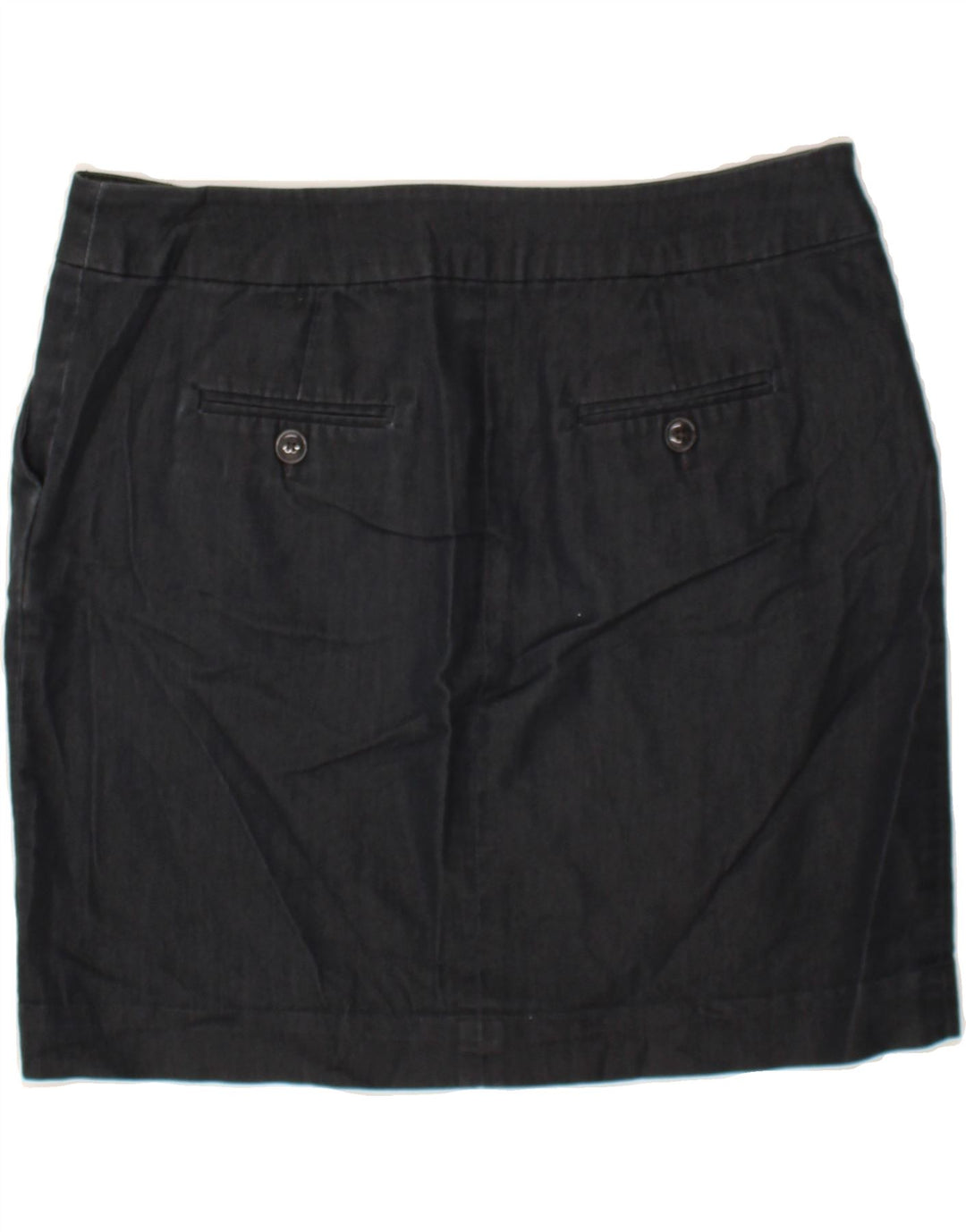MOSSIMO Womens Mini Skirt UK 12 Medium W34  Navy Blue Cotton Vintage Mossimo and Second-Hand Mossimo from Messina Hembry 