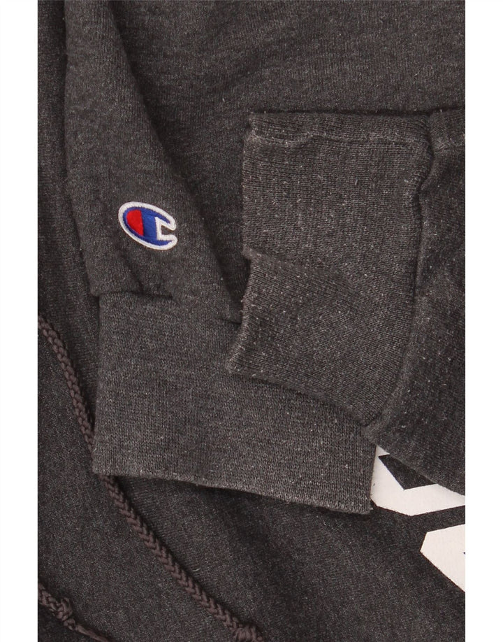 Męski sweter z kapturem i grafiką CHAMPION 2XL w kolorze szarym