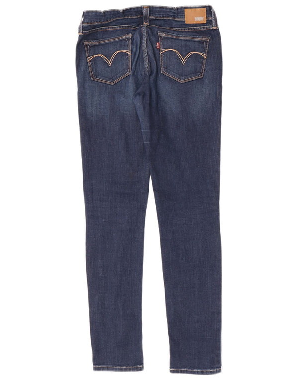 Damskie jeansy skinny Levi's Demi Curve z niską talią W28 L31 niebieskie