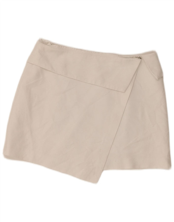 Spódnica mini zawijana damska Zara, średnia W28, biała