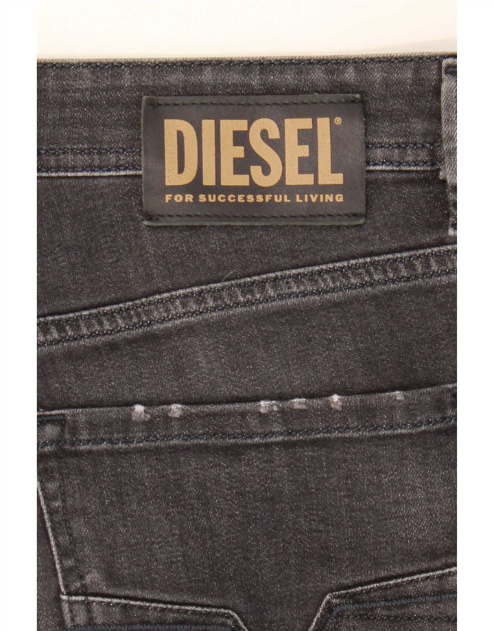 Diesel Męskie Larkee Regular Straight Jeans W38 L32 Szara bawełna