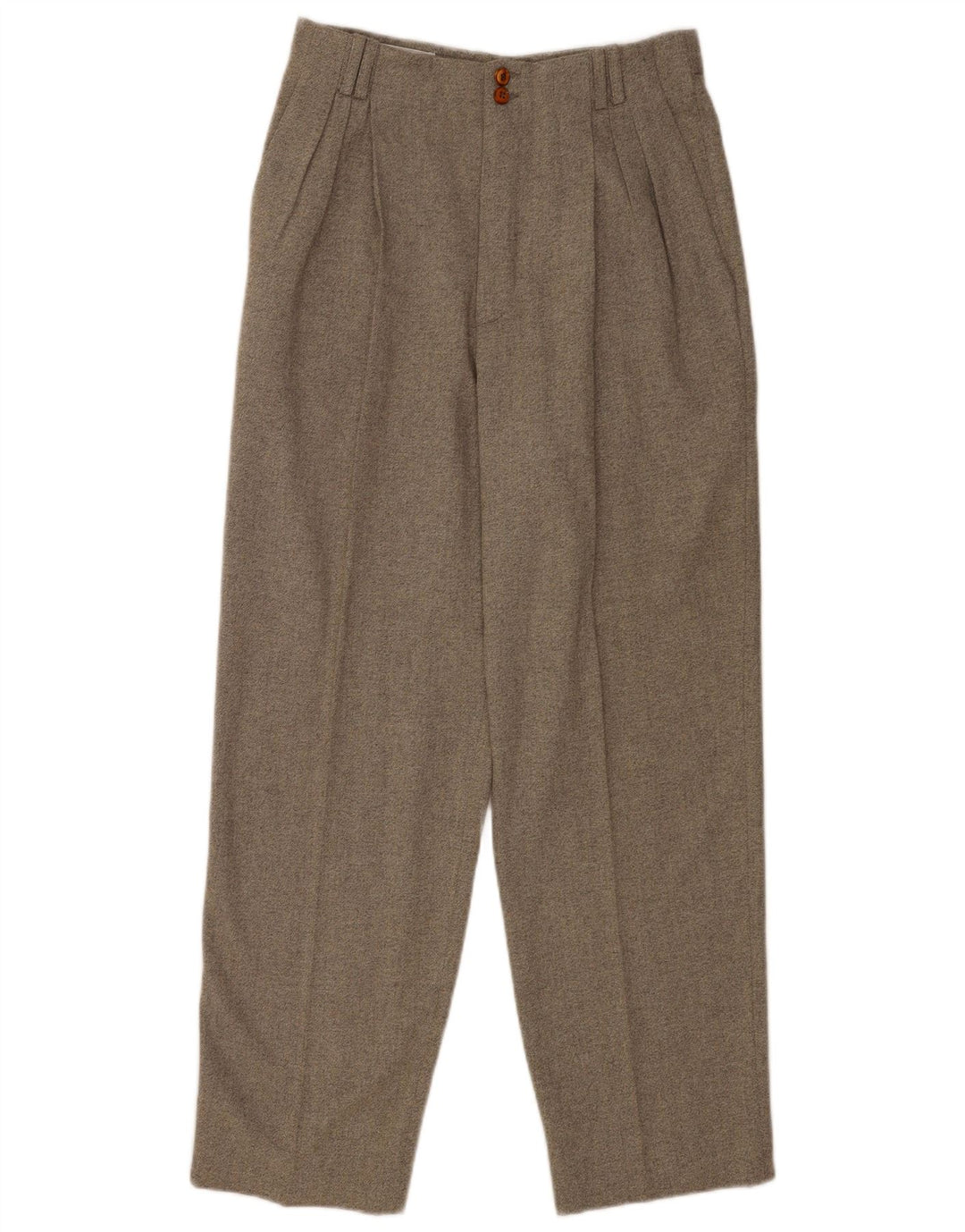Męskie spodnie garniturowe w stylu vintage IT 46 Small W28 L28 Szara wełna