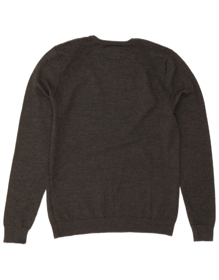 Sweter damski Guess z okrągłym dekoltem UK 12, średnia, zielona wełna