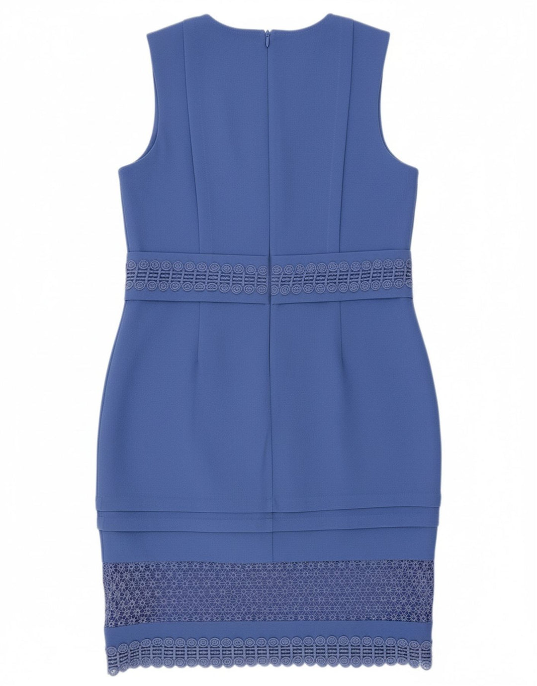 WAREHOUSE Womens Sleeveless Bodycon Dress UK 16 Large Blue Polyester