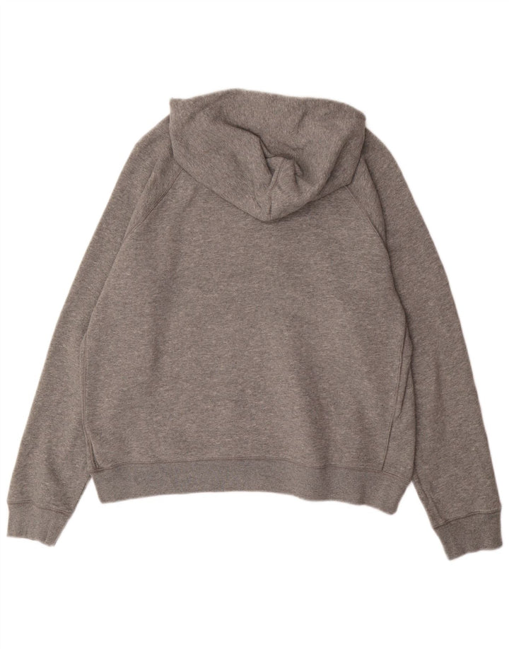Męski sweter z kapturem Nike z grafiką, duży, szary, bawełniany