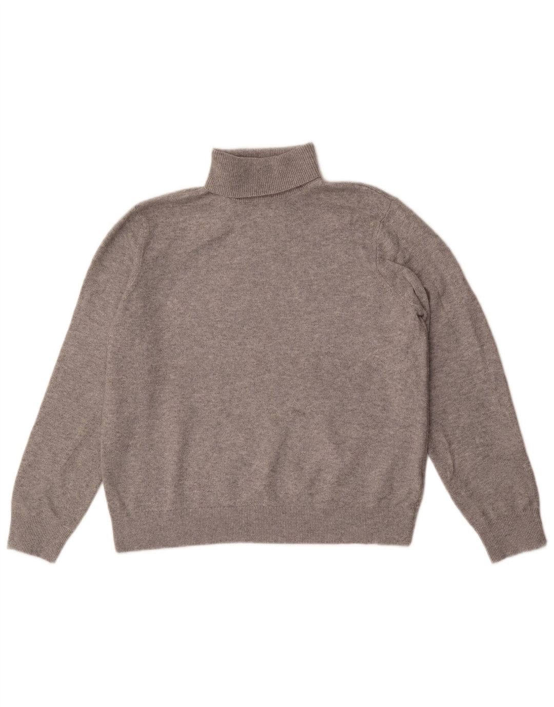Marks & Spencer Męski sweter z golfem, średnioszary, poliester
