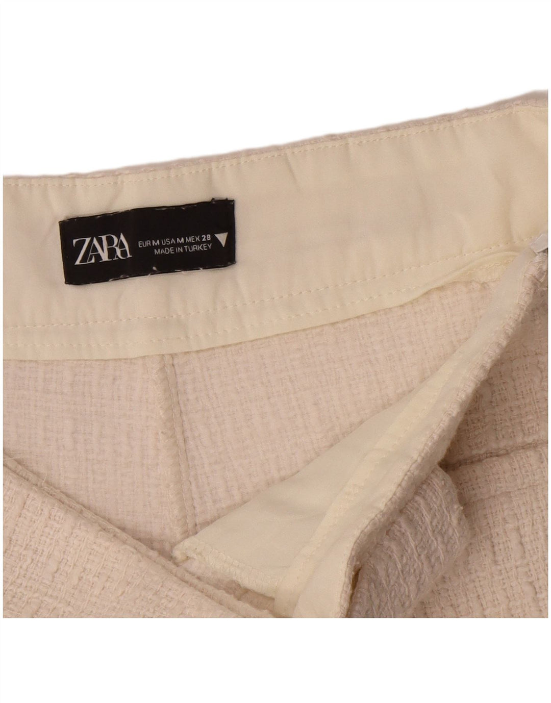 Damskie spodenki codzienne Zara, średnie W28, białe