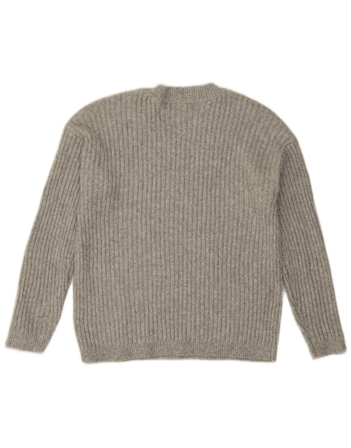 Marks & Spencer Damski sweter z okrągłym wycięciem pod szyją, UK 10, mały, szary