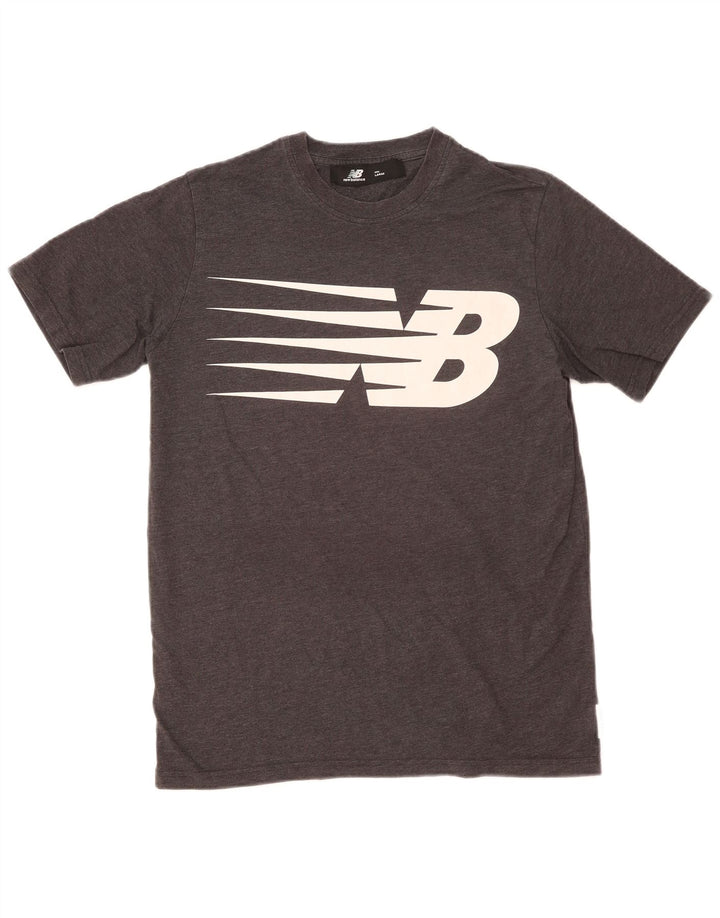 Męski T-shirt New Balance z grafiką, duży, szary, nakrapiany