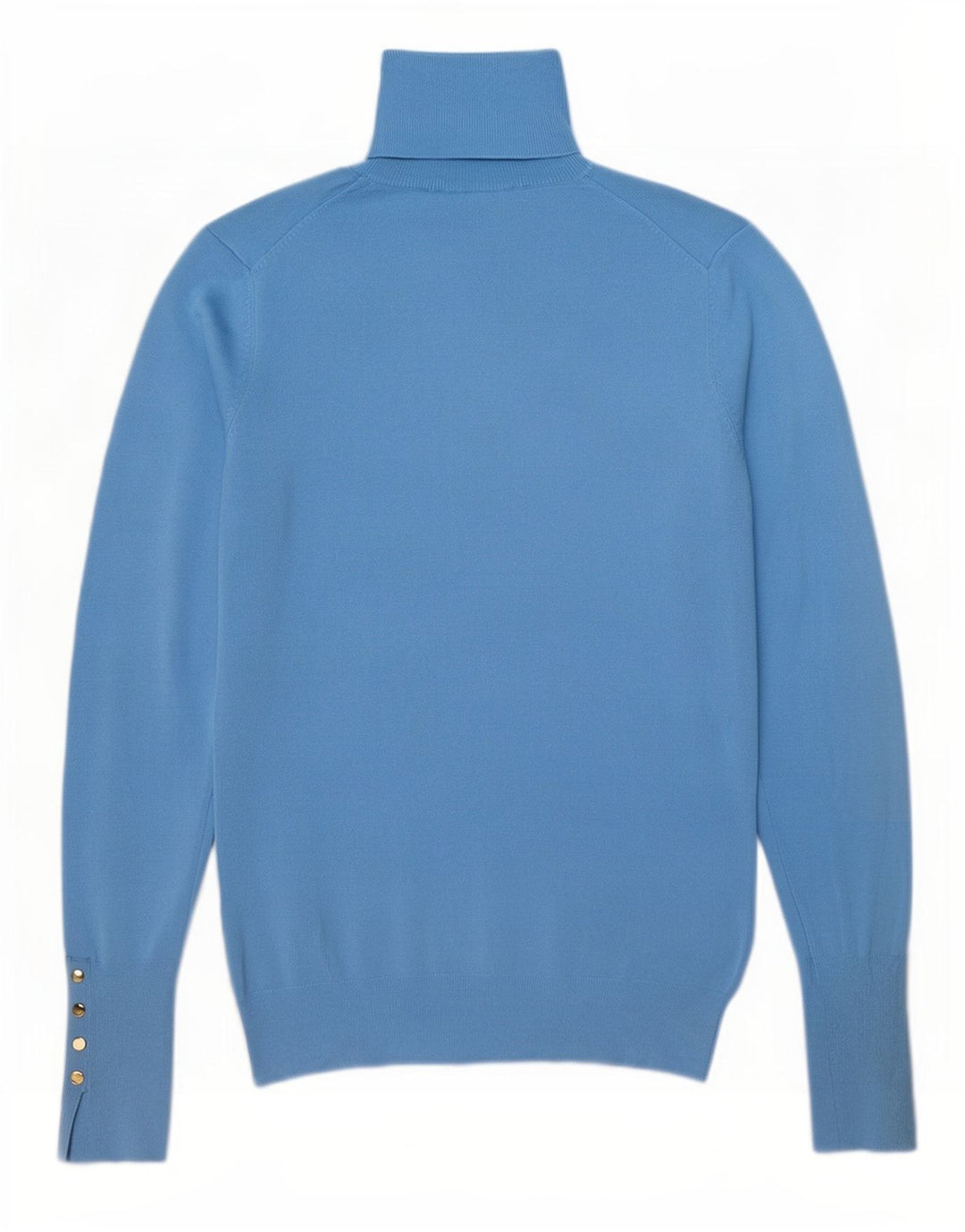 Damski sweter z golfem Zara UK 12 Średni niebieski wiskoza