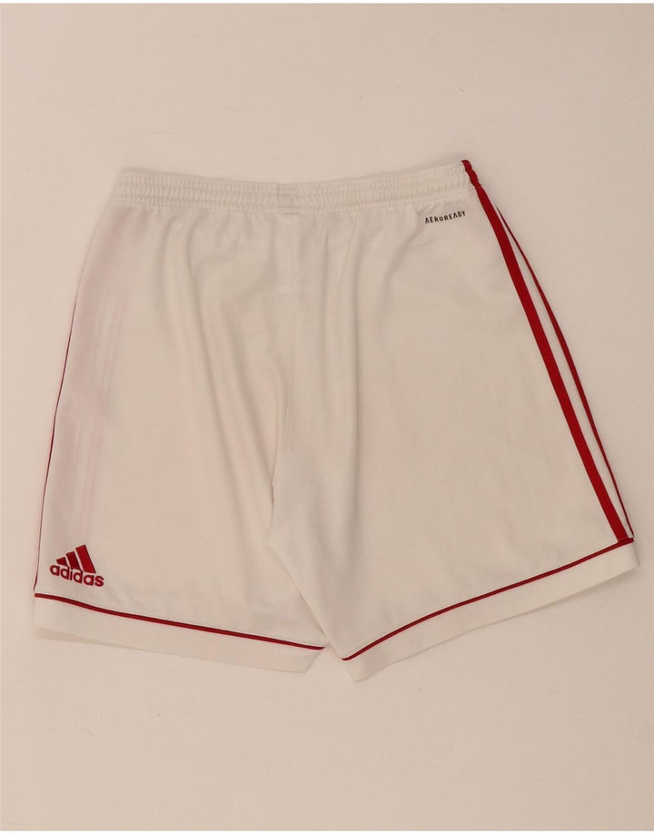 Męskie spodenki sportowe ADIDAS Aeroready, małe, białe, poliestrowe
