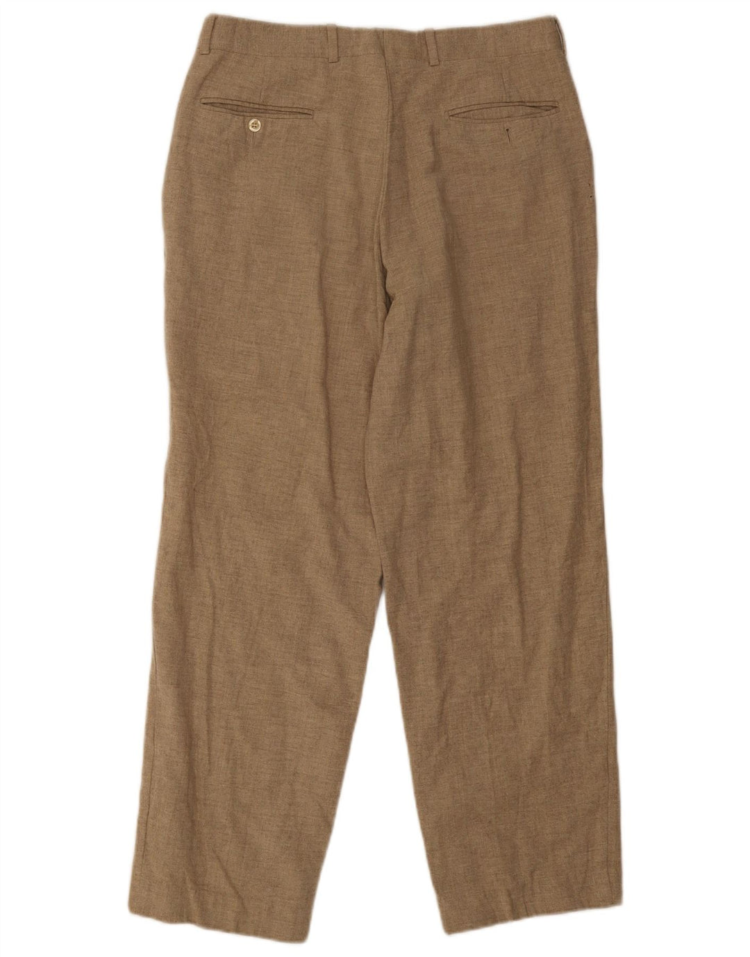 Marks & Spencer Męskie spodnie typu casual St. Michael W34 L31 Brązowa wełna