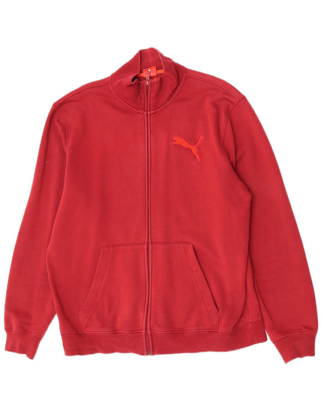 Męska kurtka dresowa Puma XL, bordowa, bawełniana