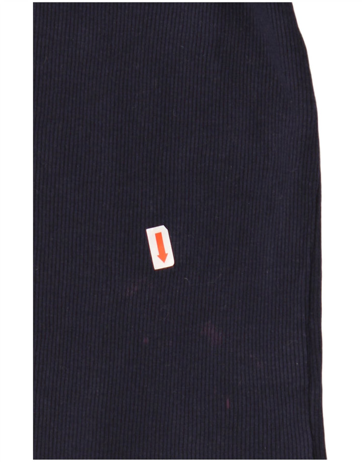 RALPH LAUREN Damski top z rękawem 3/4, UK 18 XL, granatowy, bawełniany z blokami kolorów