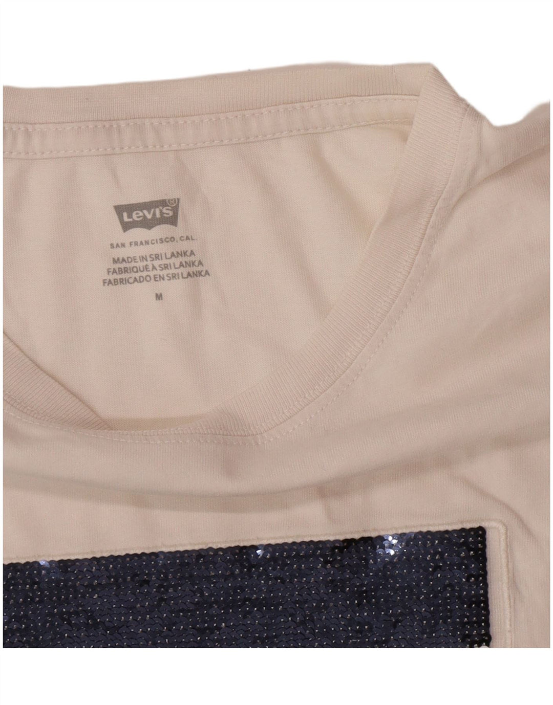 Damska koszulka z grafiką Levi's Top UK 14 Średnia biel