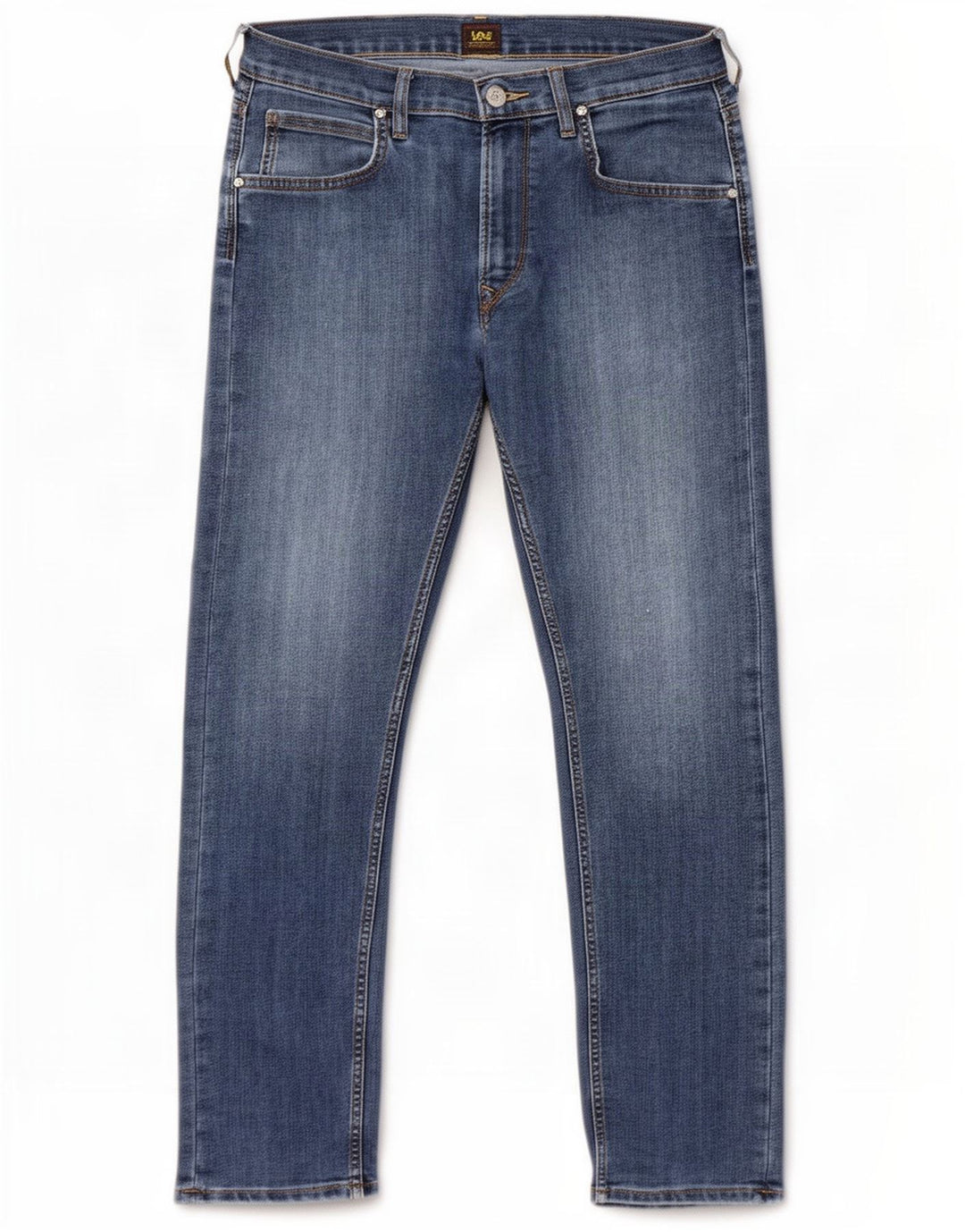 Męskie jeansy Lee Daren Zip Fly W32 L30, niebieska bawełna