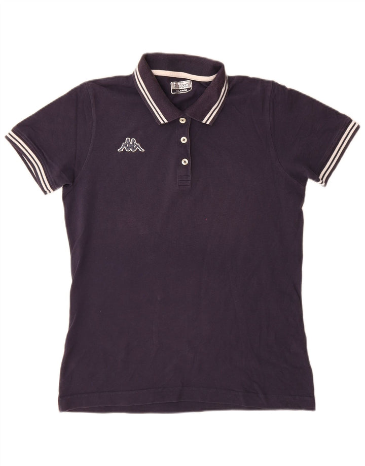 Damska koszulka polo Kappa Slim 2XL w kolorze granatowym w paski