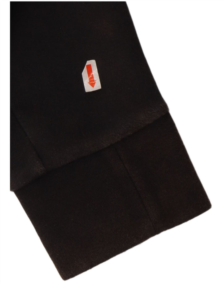 Adidas Męski sweter z kapturem i zamkiem błyskawicznym, mały, czarny, bawełniany w paski