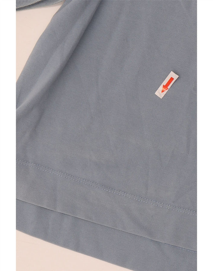 Męska koszulka polo Massimo Dutti, duża niebieska