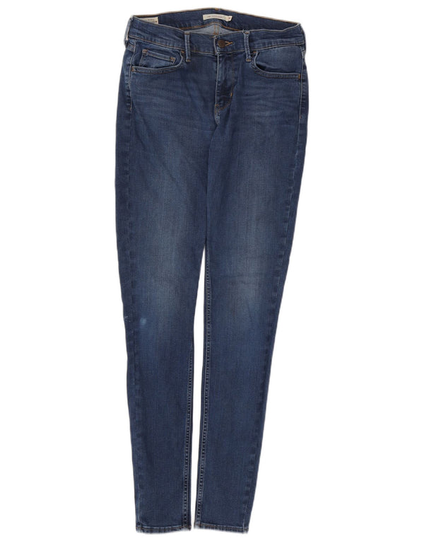 Damskie jeansy LEVI'S 710 Super Skinny W30 L31 Niebieskie bawełniane