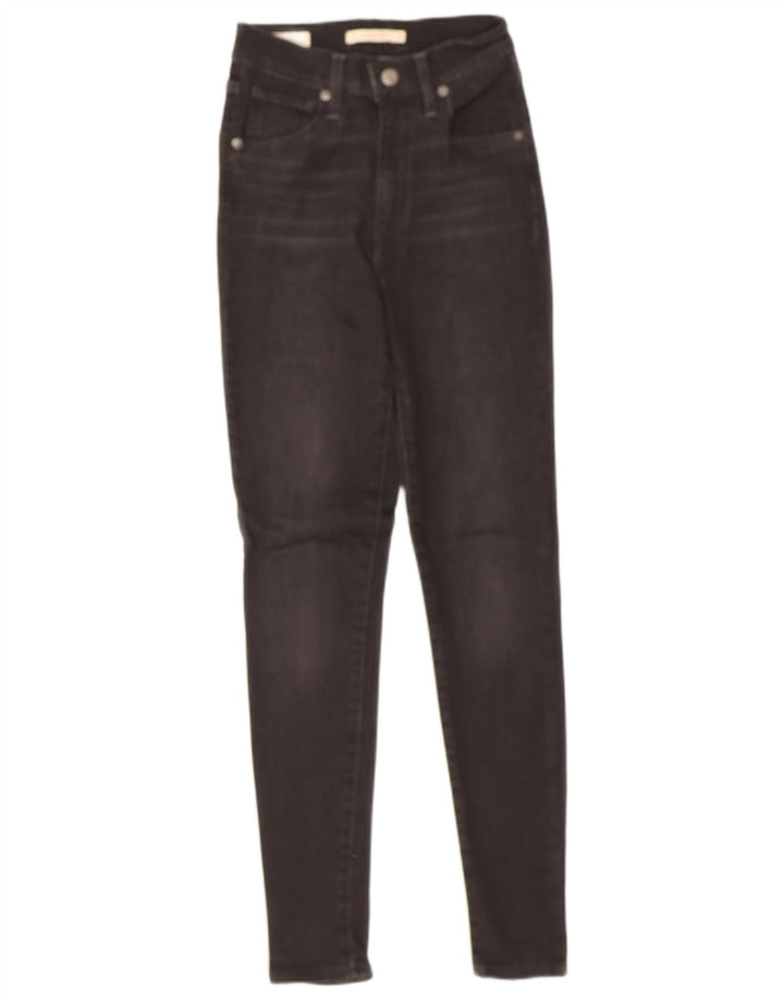 Damskie jeansy Levi's Super Skinny W25 L28 Szara bawełna