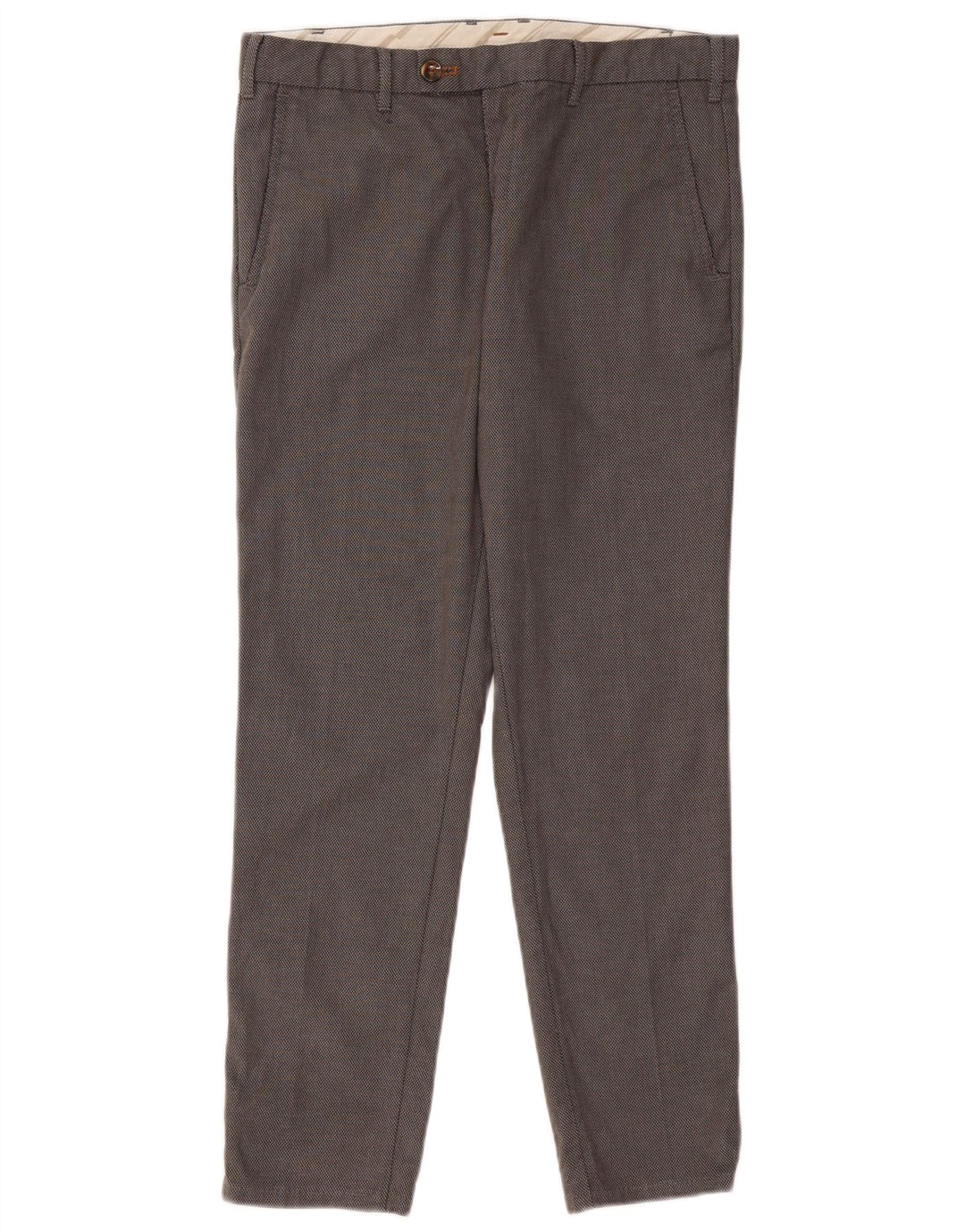 Męskie spodnie garniturowe ZARA EU 42 Large W32 L28 Szara pepitka