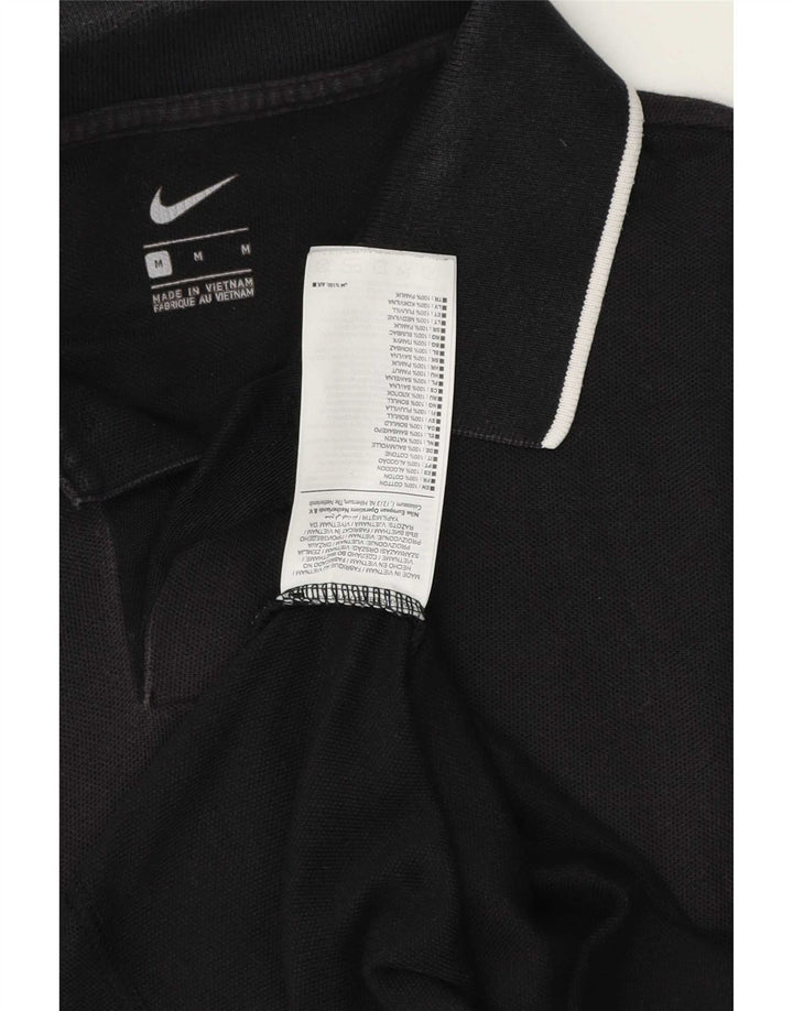 Męska koszulka polo Nike, bawełniana, w średnie czarne paski