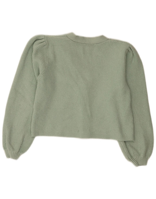 Sweter damski Zara Crop Cardigan UK 10 Small, zielony, wiskoza