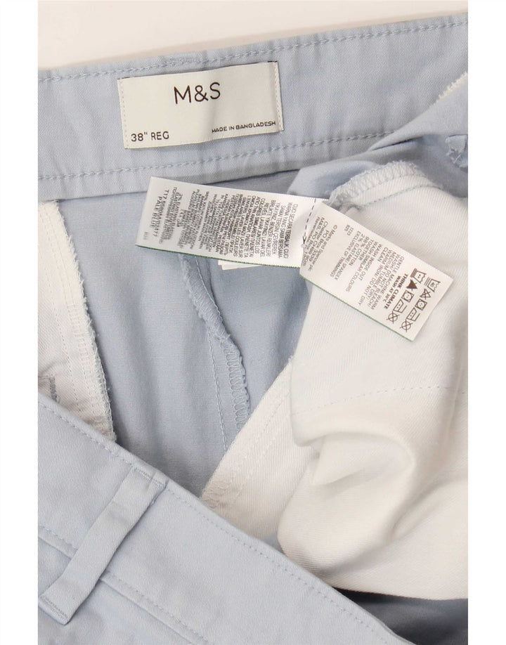 Męskie spodenki Chino Marks & Spencer W38 XL, niebieskie, bawełniane