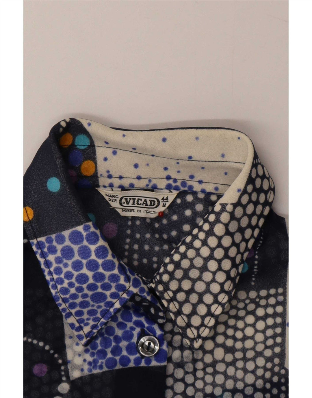 Bluzka koszulowa damska w stylu vintage IT 44 Średni wielobarwny patchwork