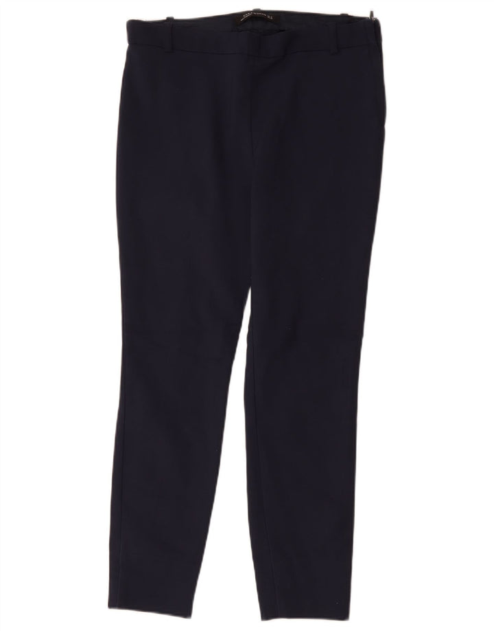 Spodnie damskie Zara Slim Casual, średnie W28 L26, granatowe