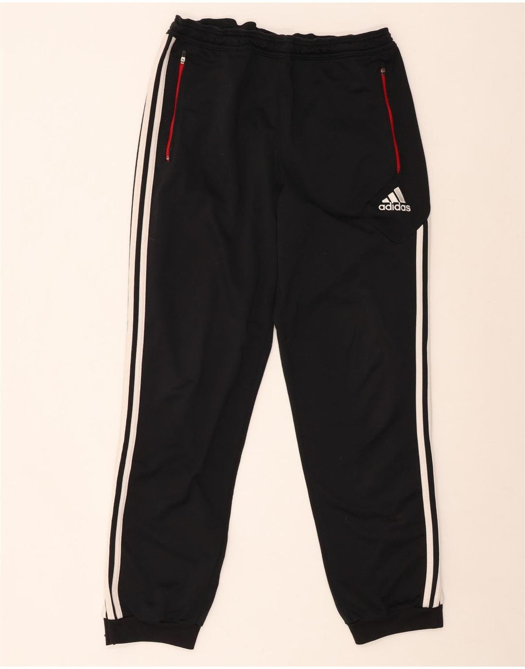 Męskie spodnie dresowe ADIDAS Joggers UK 44/46, duży czarny poliester