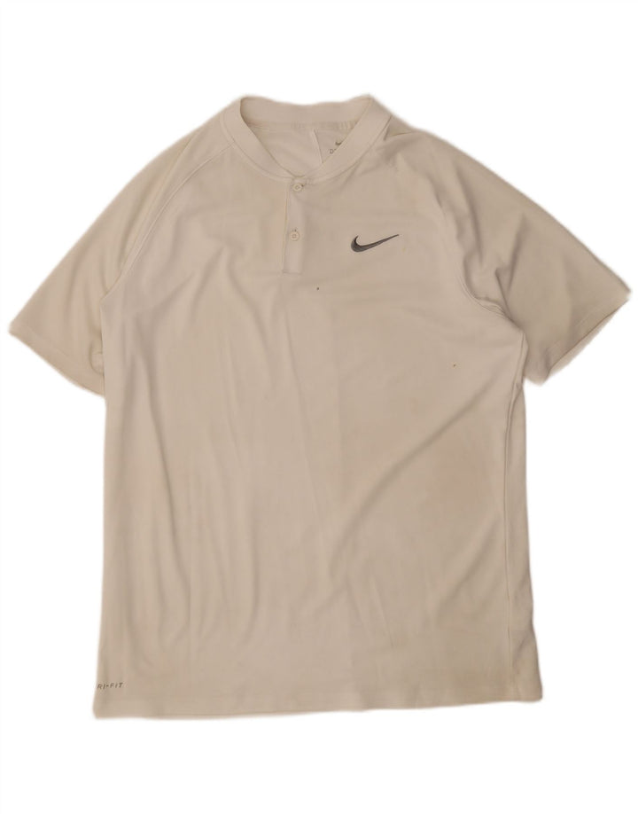 Męski T-shirt Nike, duży, biały, poliester
