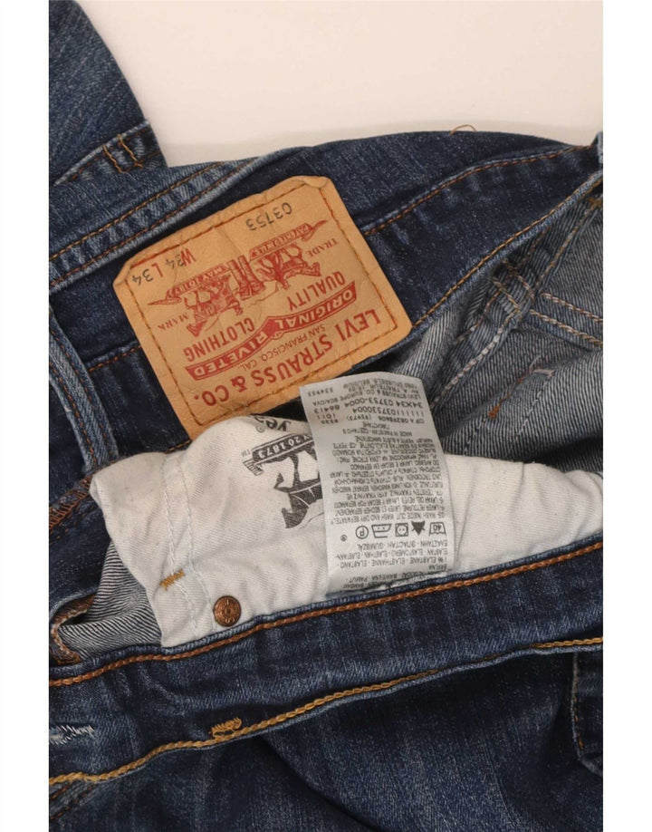 Damskie jeansy Levi's Slim W34 L29 Niebieskie bawełniane
