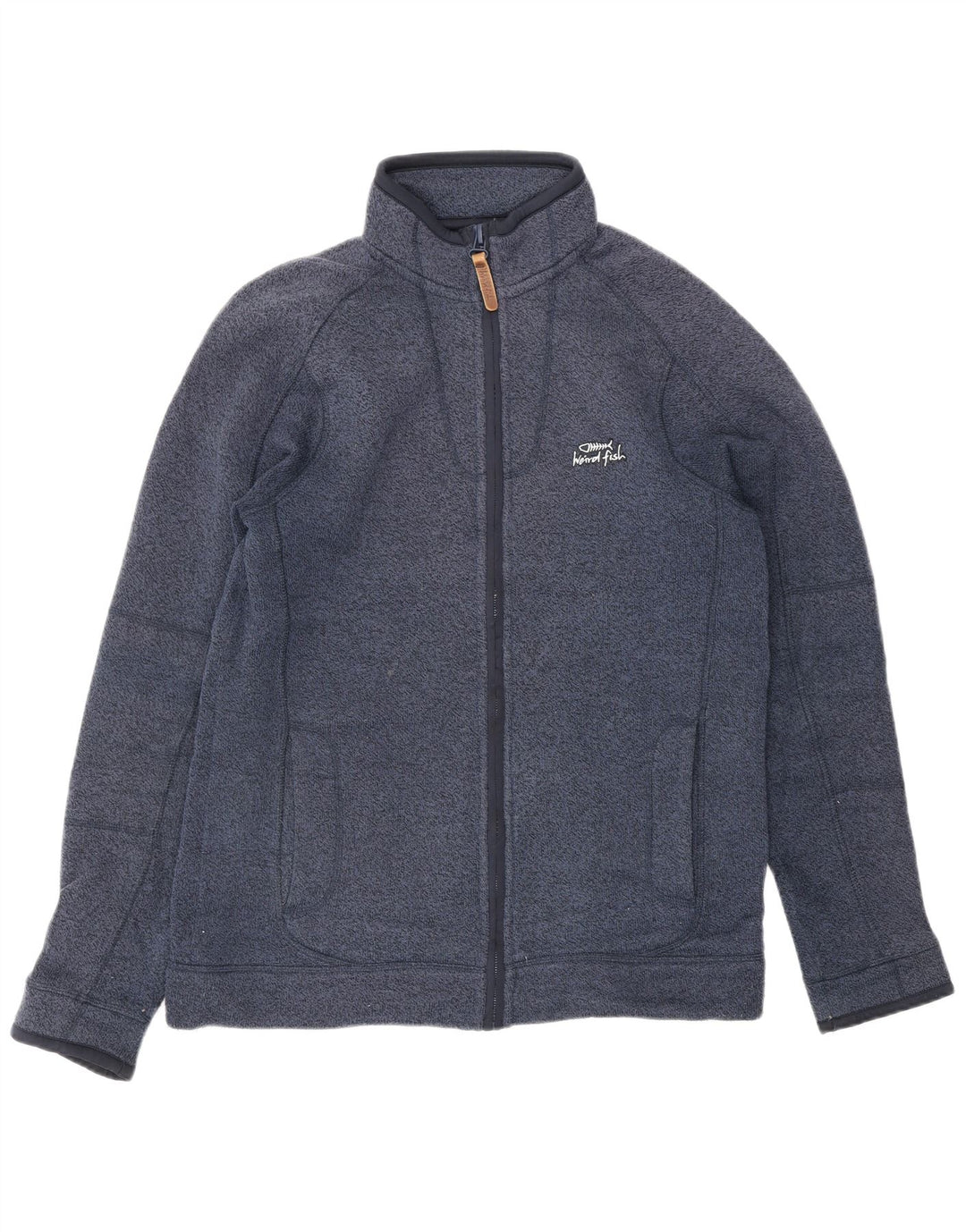 WEIRD FISH Męska kurtka dresowa, mała, granatowa, poliester