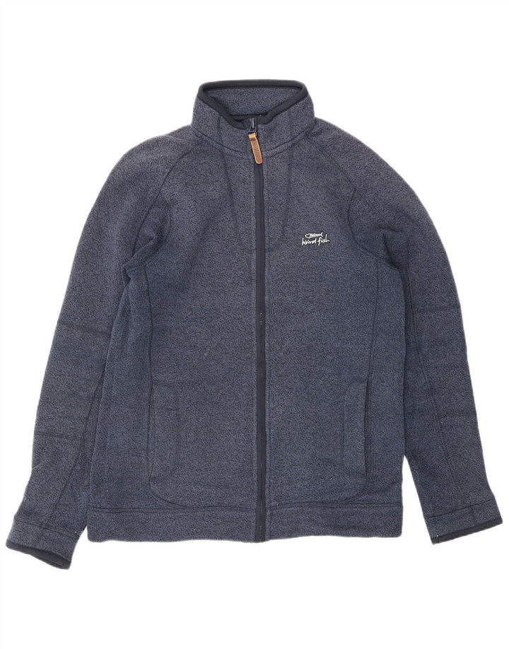 WEIRD FISH Męska kurtka dresowa, mała, granatowa, poliester