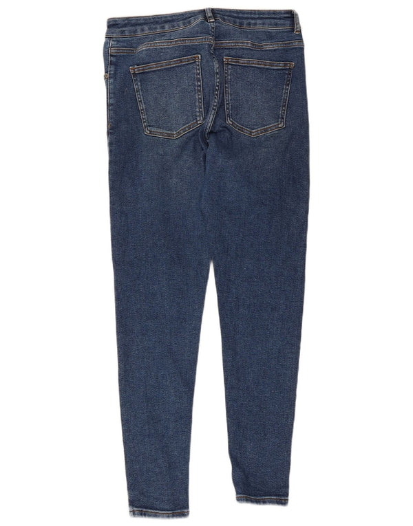 Marks & Spencer Damskie Skinny Jeans UK 12 Medium W30 L27 Niebieskie bawełniane