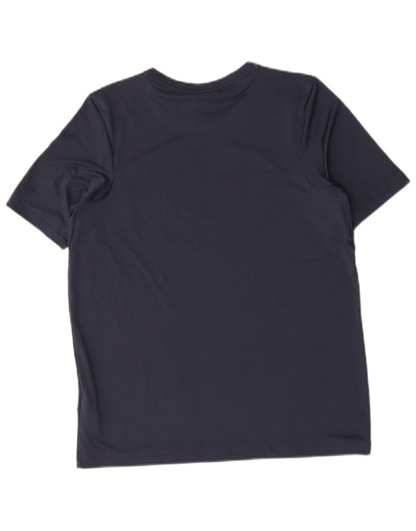 Chłopięcy T-shirt z grafiką Nike Dri Fit, 13-14 lat XL, granatowy, poliester