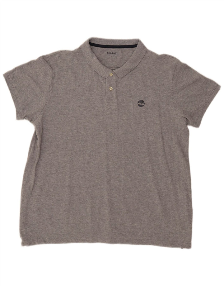 Męska koszulka polo Timberland XL, szara bawełna
