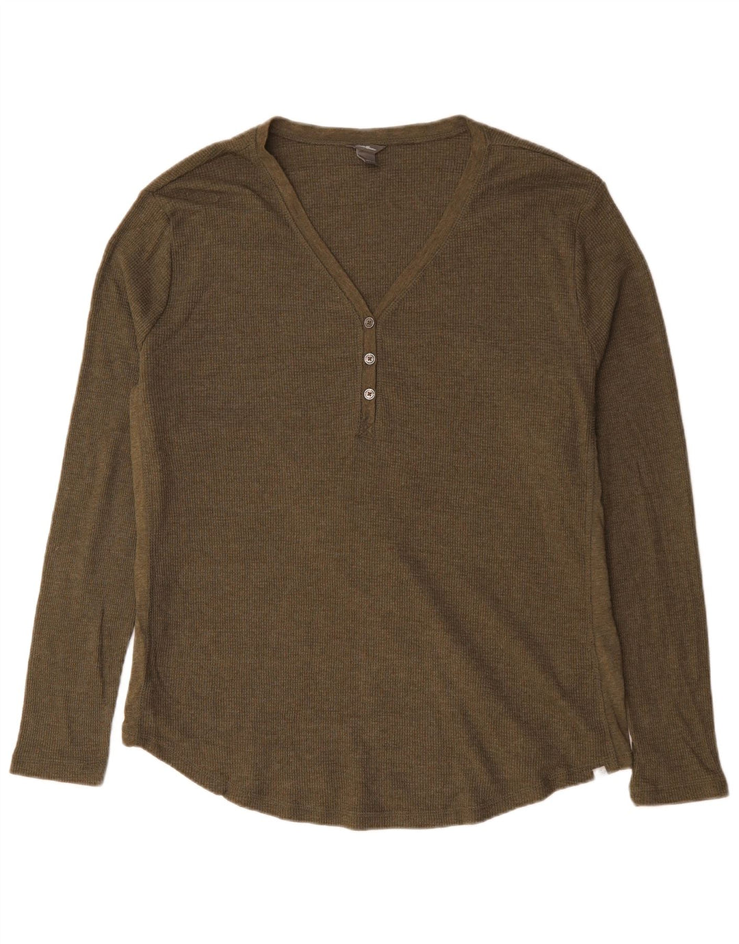 Damski top Eddie Bauer z długim rękawem UK 20 2XL, bawełna khaki
