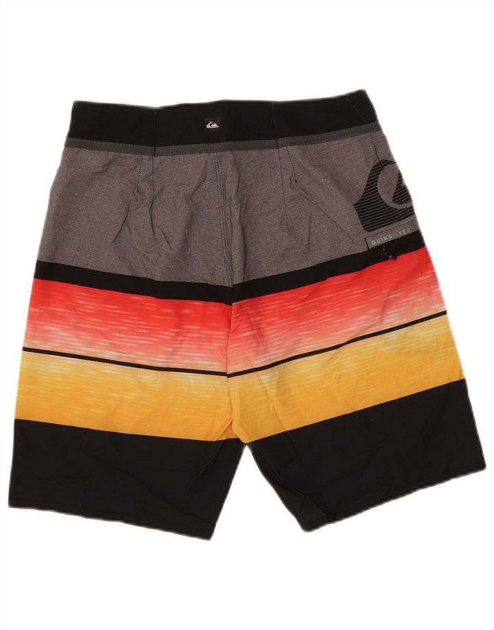 Męskie spodenki kąpielowe Quiksilver z grafiką, średnie, wielokolorowe paski