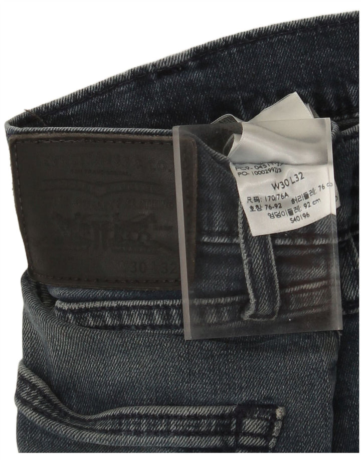Męskie jeansy Levi's 511 Slim W30 L29 Granatowa bawełna
