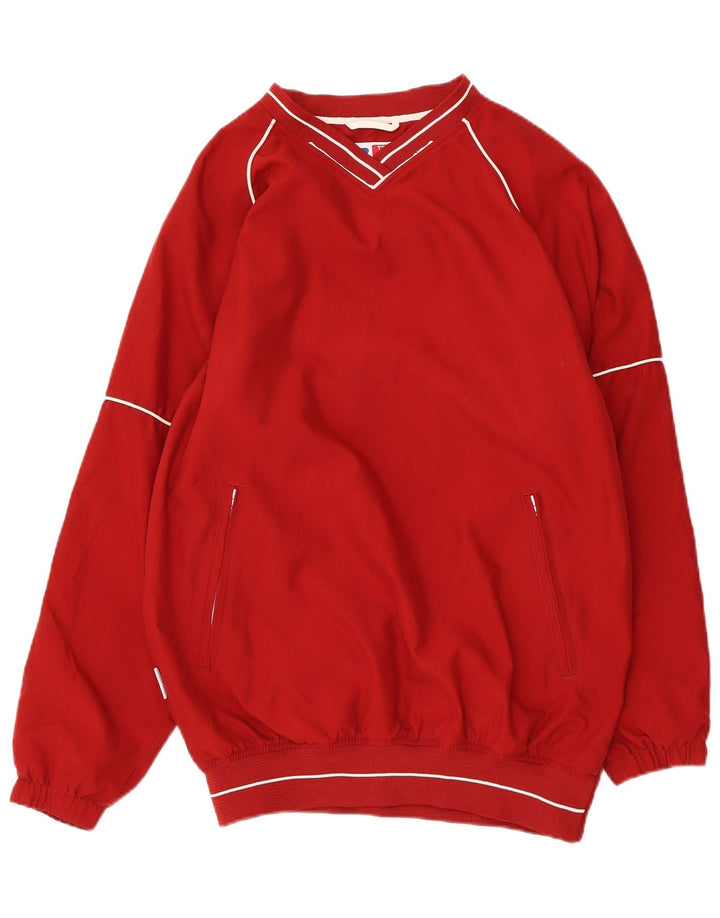 Męska bluza dresowa Russell Athletic, mała, czerwona, poliestrowa