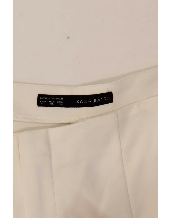 Spodnie damskie Zara Bootcut XL W32 L32 białe