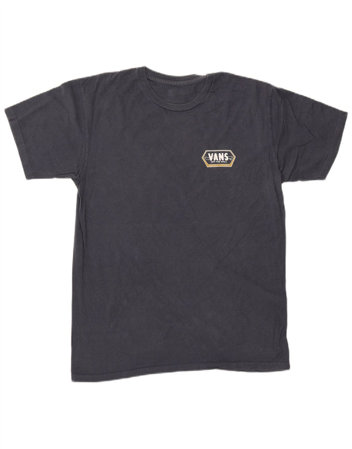Męski T-shirt z grafiką VANS, średni granatowy