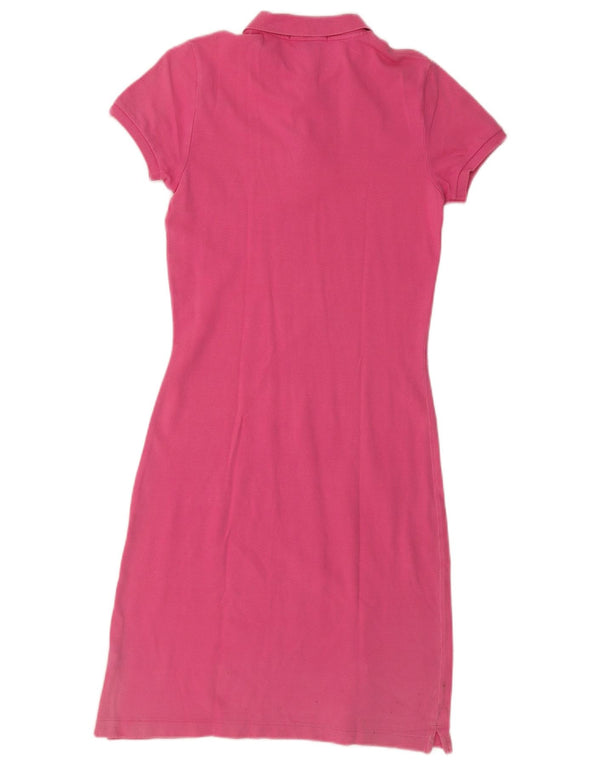 Ralph Lauren Womens Polo Dress UK 12 Medium Pink Cotton